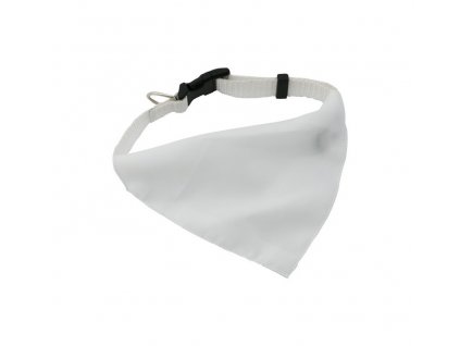 Nastaviteľný obojok so šatkou , white (Farba white)