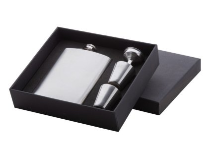 Sada s Butylka, 230ml , Silver (Farba Silver)