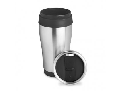 Cestovný nerezový hrnček (455 ml) , Black (Farba Black)