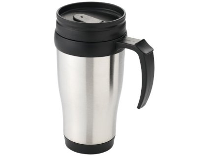 Termohrnček (400 ml) , Silver,solid black (Farba Silver,solid black)