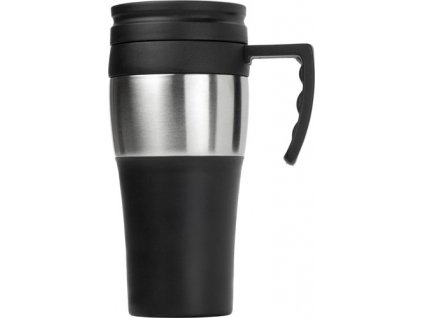 Plastový hrnček (500 ml) , black/silver (Farba black/silver)