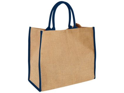 Jutová taška , natural/navy (Farba natural/navy)