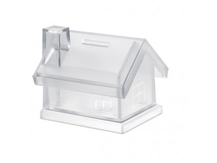 Pokladnička v tvare domčeka , transparent (Farba transparent)