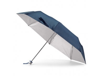 Skladací dáždnik v puzdre, 3-dielmy, priemer 96 cm , Blue