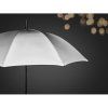 Manuálny reflexný dáždnik VISIBRELLA (103 cm) , Dull silver (Farba Dull silver)