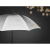 Manuálny reflexný dáždnik VISIBRELLA (103 cm) , Dull silver (Farba Dull silver)