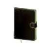 Zápisník Flip B6 - linajkový , black/red (Farba black/red)