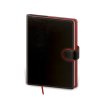 Zápisník Flip B6 - linajkový , black/red (Farba black/red)