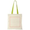 Bavlnená taška Nevada (100 g/m2) , natural/apple green (Farba natural/apple green)