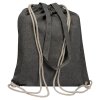 Taška/vrecúško z recyklovanej bavlny (140 g/m2) , Black (Farba Black)