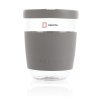 Pohár so silikónovým vrchnákom a úchopom Ukiyo , gray (Farba gray)