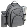Piknikový batoh pre 4 osoby s dekou , anthracite (Farba anthracite)
