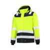 Midi Parka High Vis Bicolor Pracovná bunda unisex (Velikost M, Varianta fluorescenčná žltá)