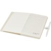 Zápisník A5 a guľôčkové pero z kartónov od mlieka , white (Farba white)