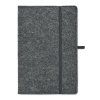 Zápisník A5 z plsti RPET , dark grey (Farba dark grey)