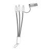 USB nabíjací kábel na kľúčenke , Red (Farba Grey)