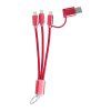 USB nabíjací kábel na kľúčenke , Red (Farba Grey)