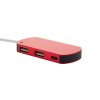 USB hub , Red (Farba Red)