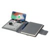 RPET Portfólio A5 s nabíjačkou 10W , Grey (Farba Grey)