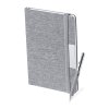 Sada zápisník A5 s perom , Grey (Farba Grey)