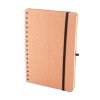 Špirálový korkový zápisník A5 , natural (Farba natural)