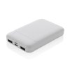 Powerbanka 5000 mAh z RCS recykl. plastu , white (Farba white)
