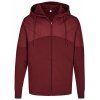 Unisex Sweat Jacket , Burgundy, XS