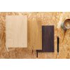 Zápisník A5 s tvrdým obalom v dekore dreva , Beige (Farba Beige)