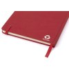 Zápisník z recyklovaného kartónu A5 , Red (Farba Red)