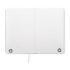 Zápisník A6 z recyklovanej PU kože , white (Farba white)