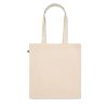 Taška z organickej bavlny (220 g/m2) so širším dnom , Beige (Farba Beige)