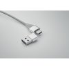Nabíjací kábel 4v1, typ C , Silver (Farba Silver)