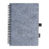 Plstený zápisník A5 RPET , Grey (Farba Grey)