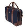 Taška na dokumenty Button , navy/brown (Farba Black)