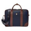 Taška na dokumenty Button , navy/brown (Farba Black)