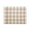 Kockovaná RPET deka , Grey (Farba Beige)