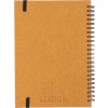 Zápisník A5 z recyklovanej kože , Brown (Farba Brown)