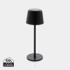 USB dobíjateľná stolná lampa Zenic z RCS plastu , Black (Farba Black)