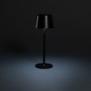 USB dobíjateľná stolná lampa Zenic z RCS plastu , Black (Farba Black)