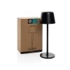 USB dobíjateľná stolná lampa Zenic z RCS plastu , Black (Farba Black)