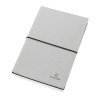 Zápisník A5 z recyklovanej kože , light grey (Farba light grey)