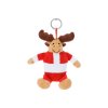 Vianočná plyšová kľúčenka , sob (Farba sob)