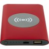 Bezdrôtová powerbanka 4000mAh typu C z recyklovaného hliníka , Red (Farba Red)