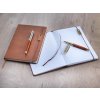 Sada LUXE - zápisník A5 a roller , Brown (Farba Brown)