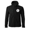 panska softshel bunda čierna