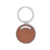 Okrúhla kľúčenka z PU , Brown (Farba Brown)