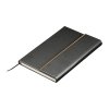 Sada zápisník A5 a pero z recyklovanej kože , Black (Farba Black)