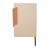 Magnetický zápisník A5 s obalom z recyklovaného kartónu , Beige (Farba Beige)