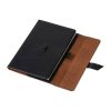 Koženkový zápisník A5 (linajkové strany) , Black (Farba Black)