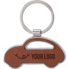 Kľúčenka z recyklovanej kože - auto , Brown (Farba Brown)